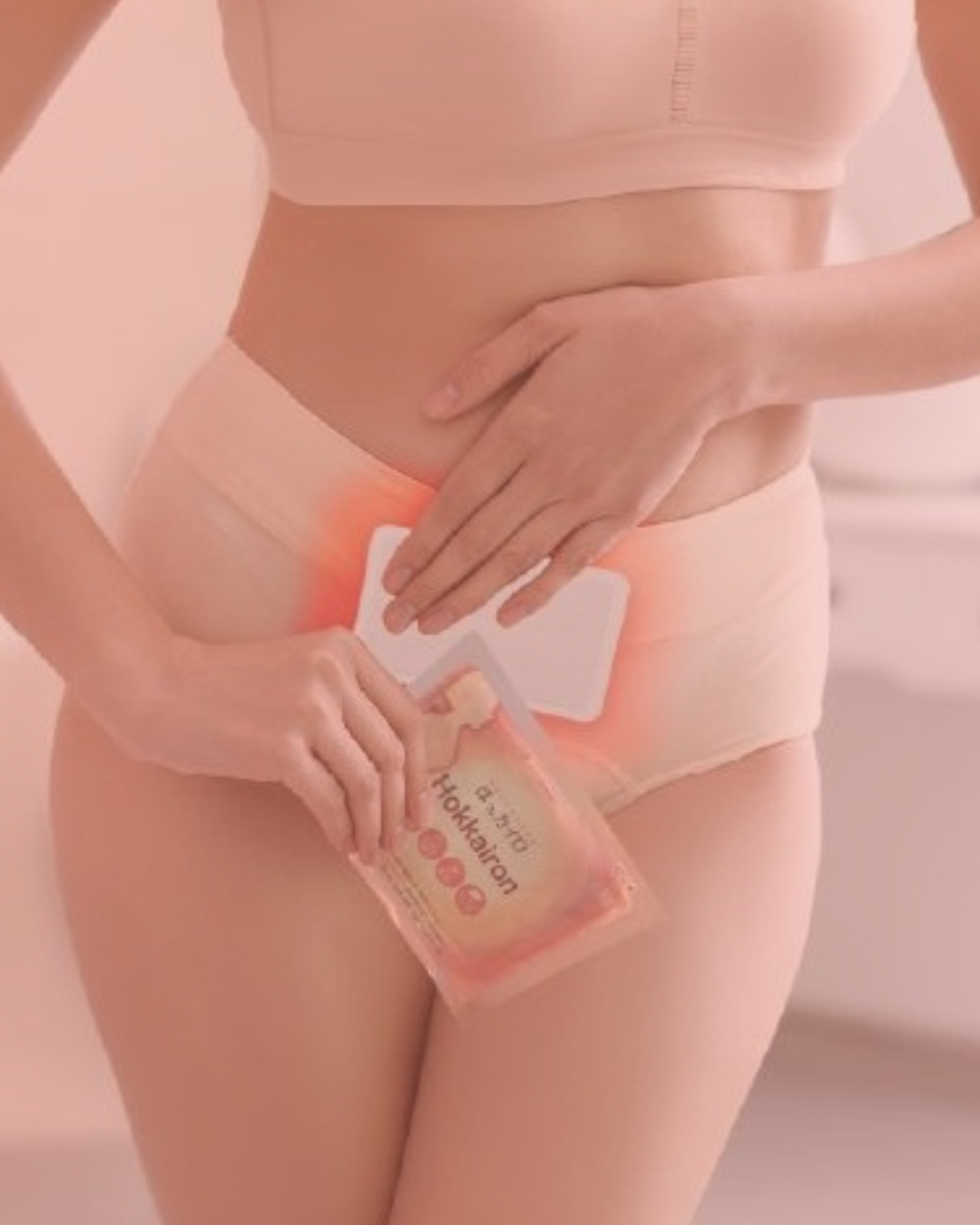 Hokkairon en uso calor para cólicos menstruales